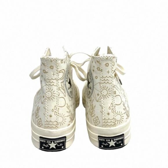 Converse Chuck 70 Shoes Casual Canvas Egret High Top A02207C Sneakers Size Women - Picture 7 of 10